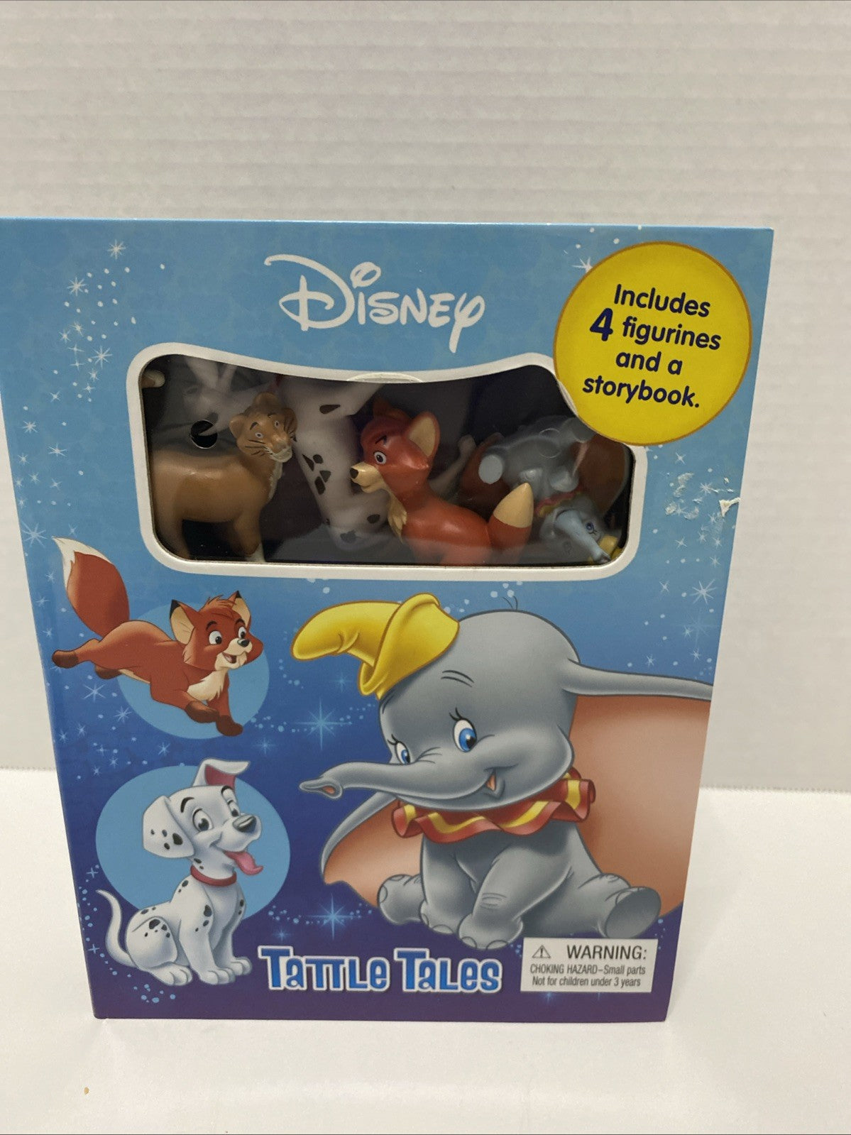 Disney Animals Tattle Tales Storybook & 4 Figurine Play Kit