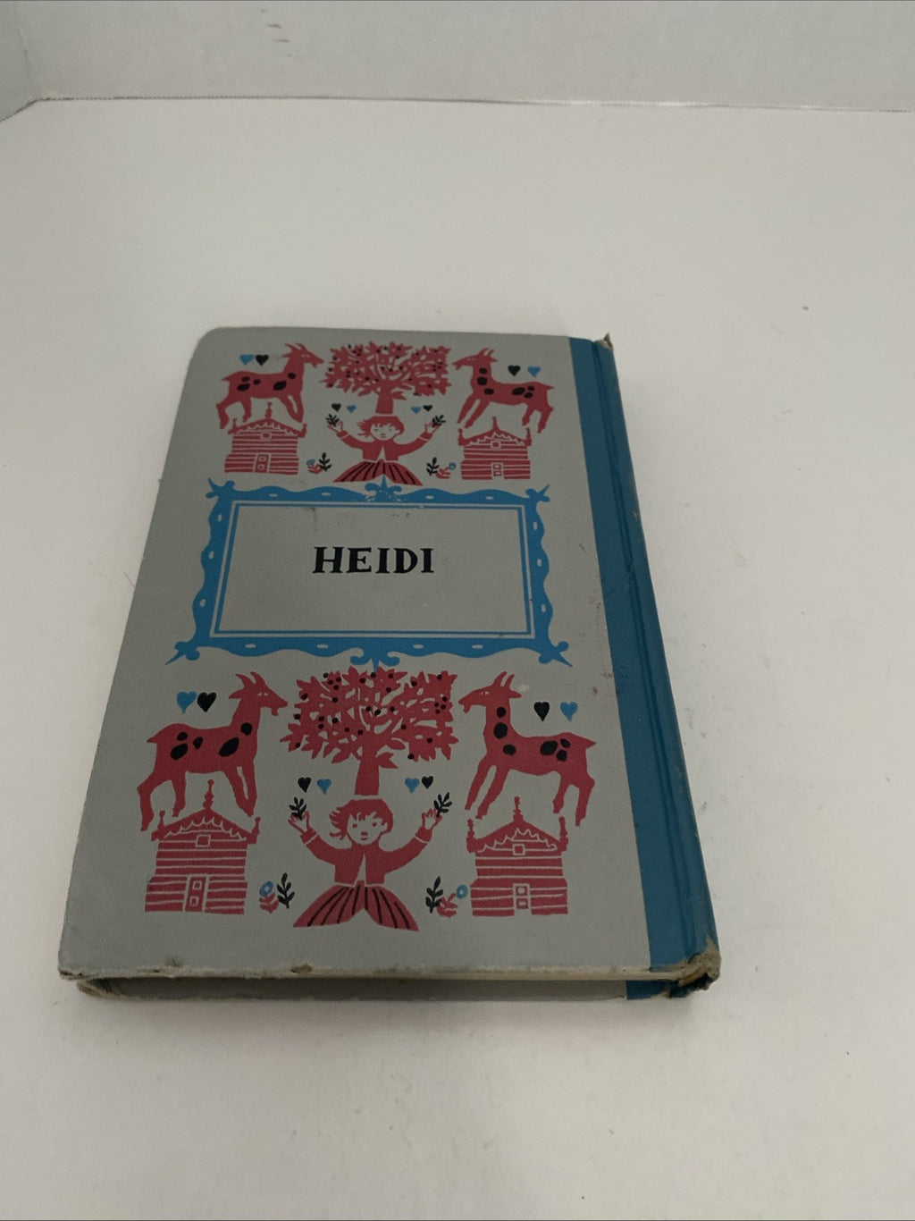 Heidi Vintage Book by Johanna Spyri 1954 Illustrated Hardcover Book 