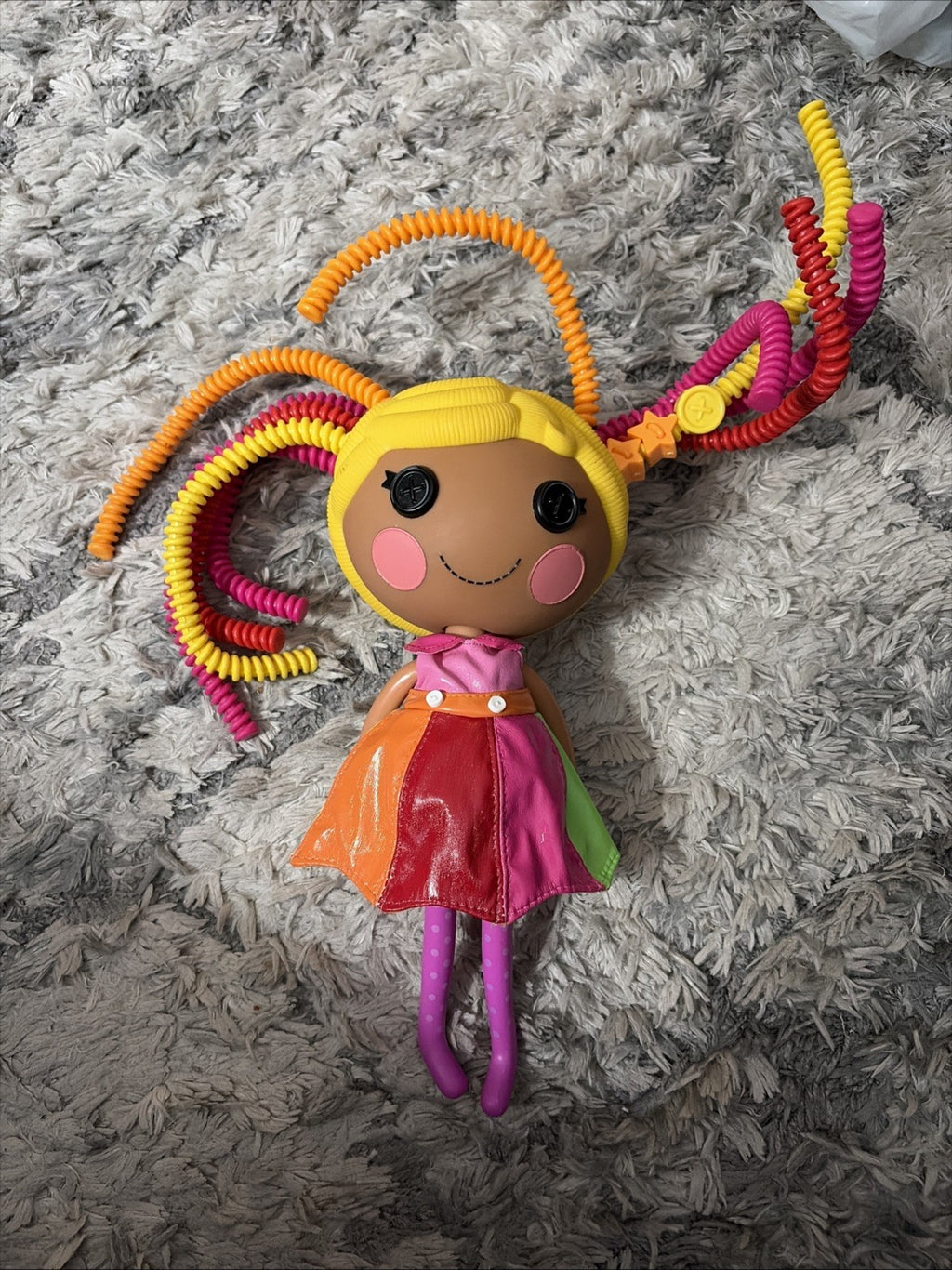 Lalaloopsy April Sunsplash Silly Hair Doll 2009 Multicolored Rainbow Raincoat
