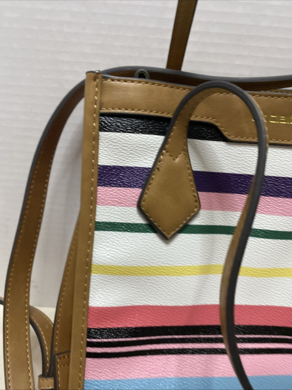 Liz Claiborne Tote Crossbody Bag Striped