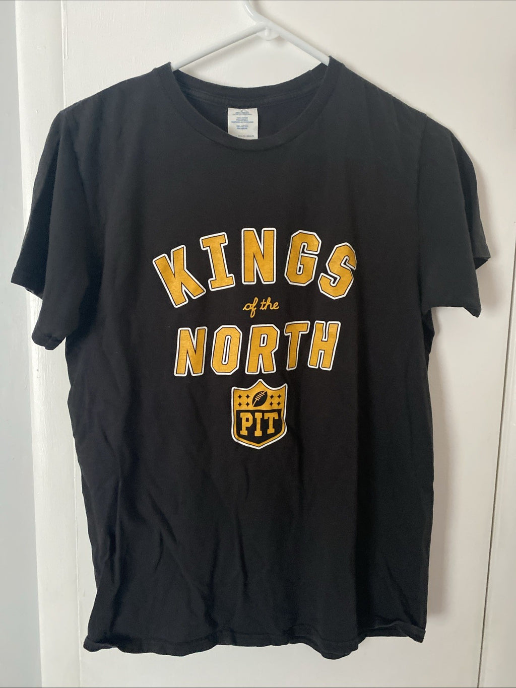 NFL Pittsburgh Steelers Kings of the north size medium adult black T-shirt