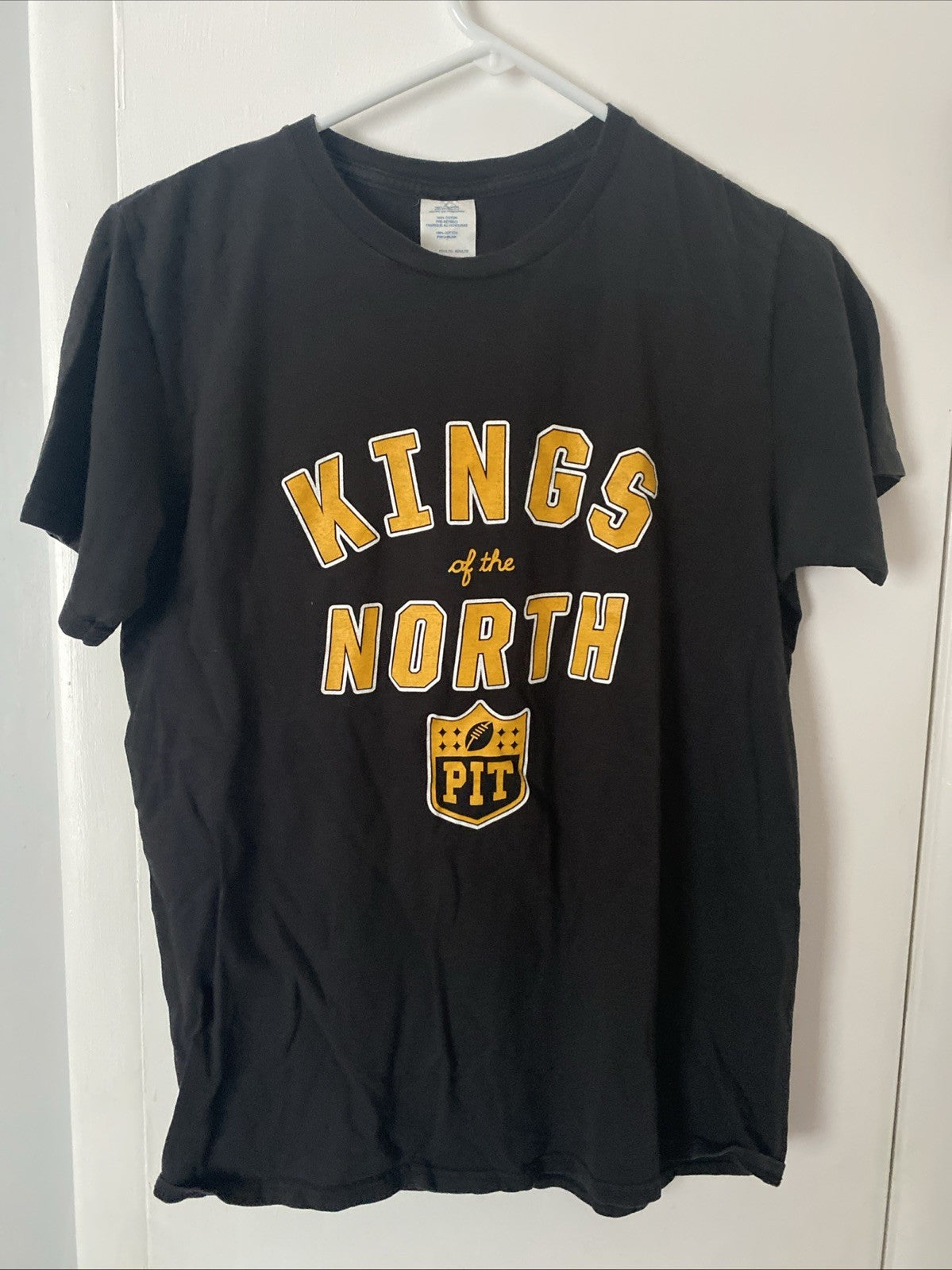 NFL Pittsburgh Steelers Kings of the north size medium adult black T-shirt
