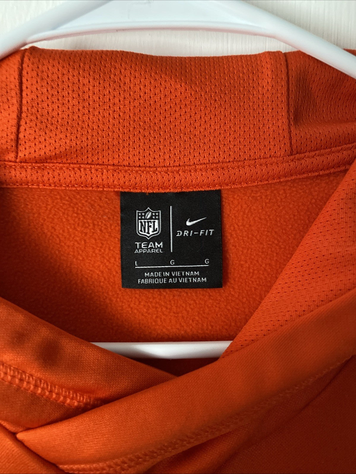 Cleveland Browns NFL Nike Therma Hooded Sweatshirt Dawg Pound Dri-fit Large