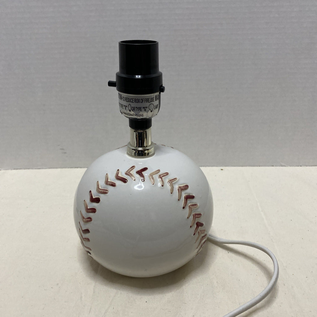 Ceramic 40-Watt Baseball Table Dresser Lamp ~ Sports, Boys Bedroom, Softball 