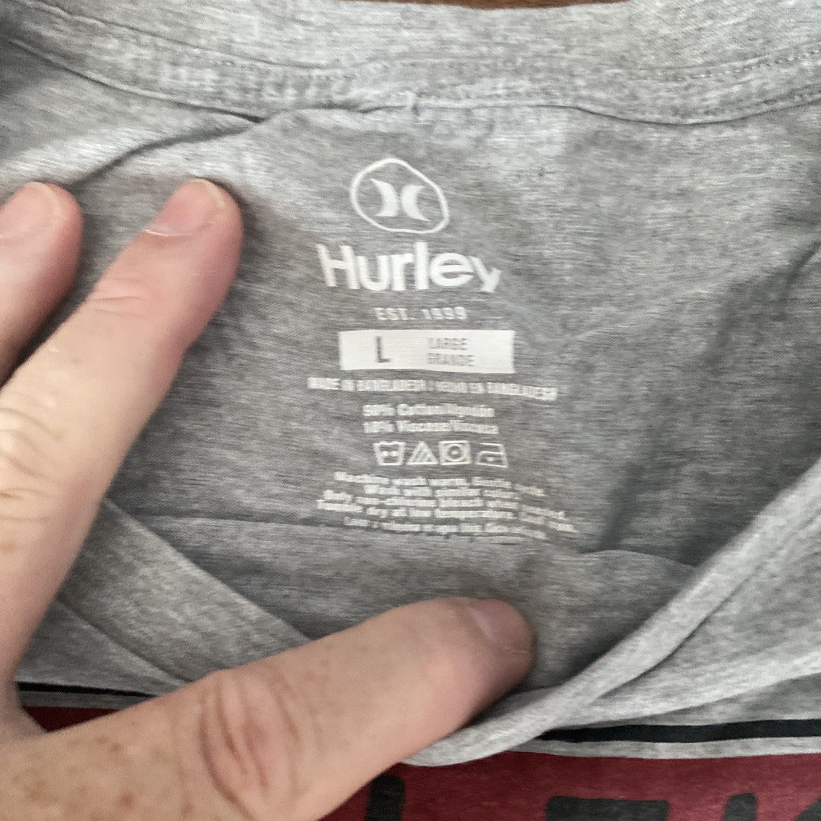 Hurley Men's Short Sleeve Classic Crew Neck Graphic T-Shirt L free shipping