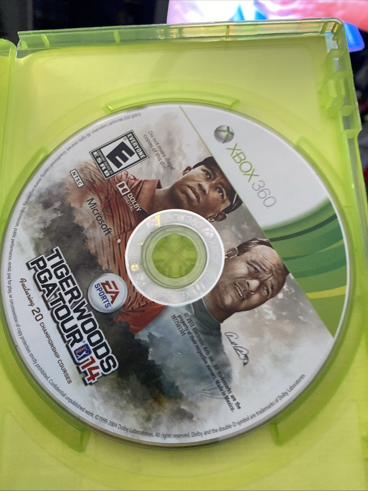 Tiger Woods PGA Tour 14 (Microsoft Xbox 360, 2013) Authentic Complete
