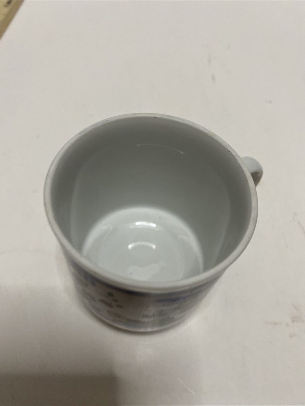 Delft IS colorful hand painted earthenware coffee mug Holland Netherlands 