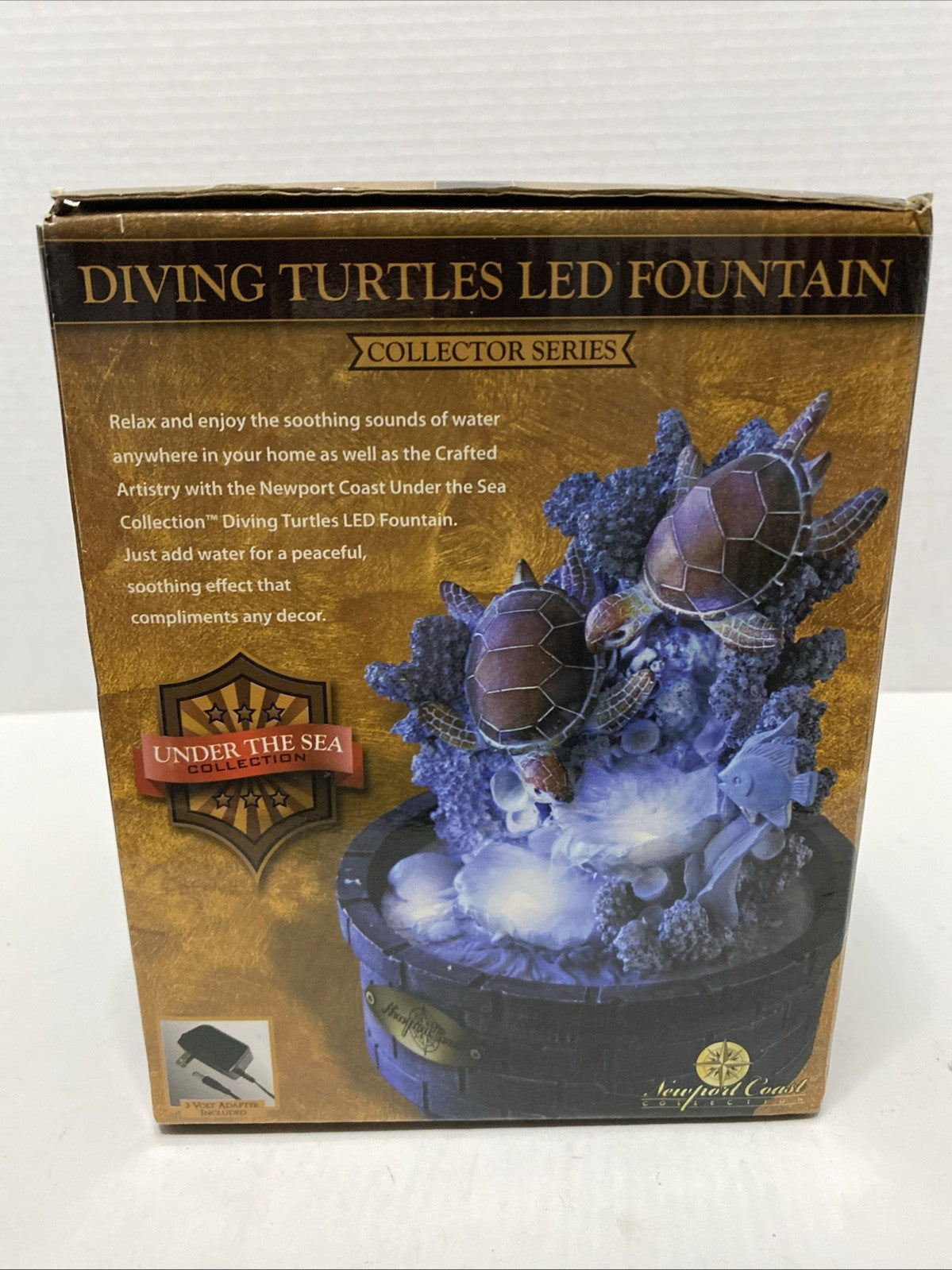 Collectors Series Diving Turtles LED Fountain Lighted Turtles Under the Sea