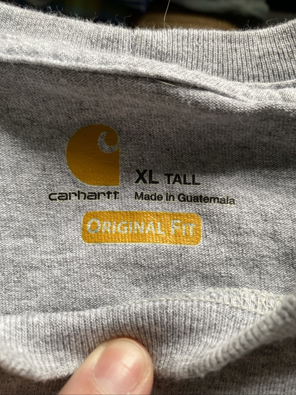 Carhartt XLT original fit pocket T-shirt gray free shipping