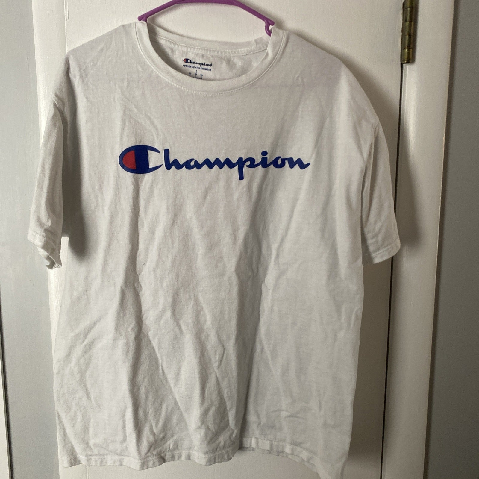 Champion White t-shirt size Large