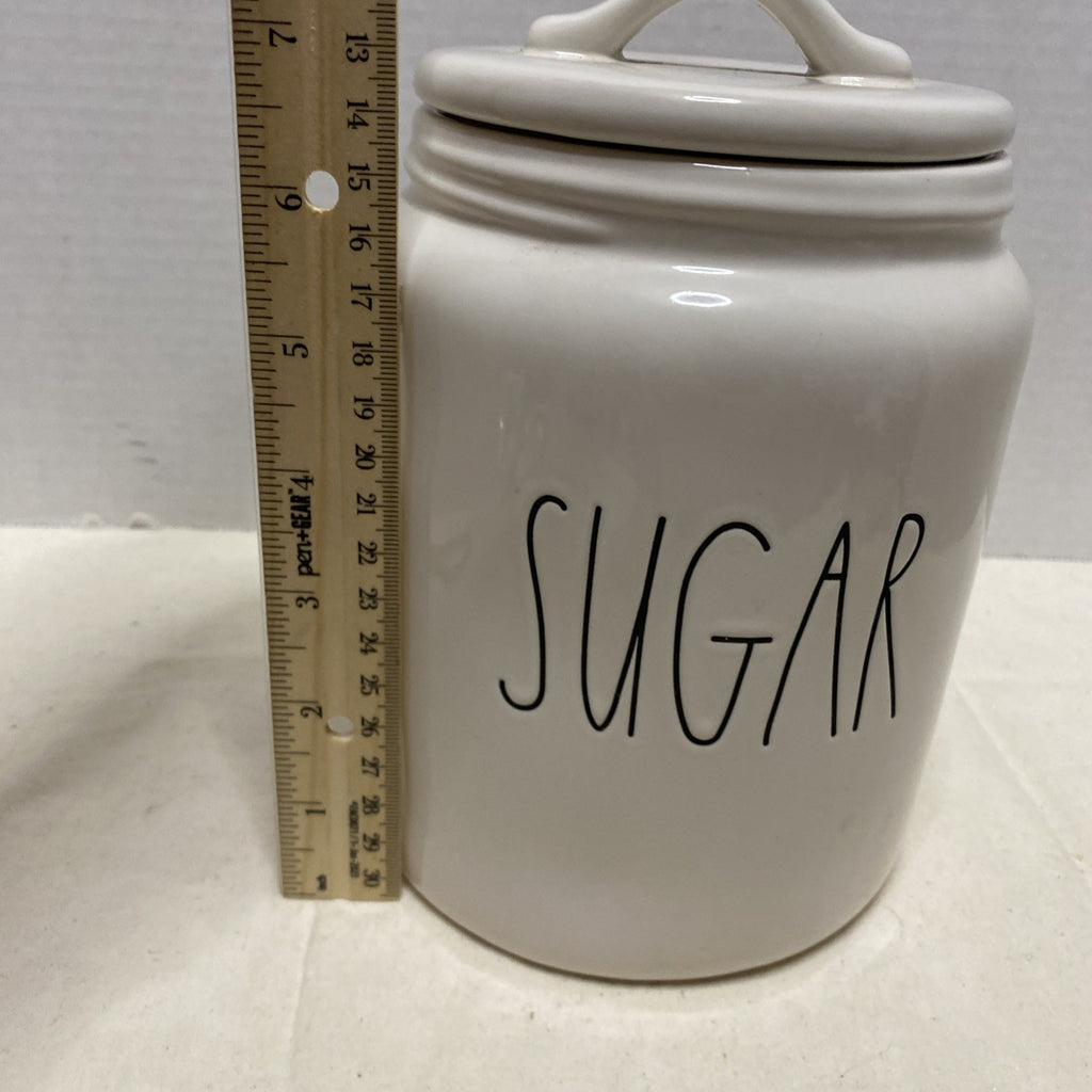 Rae Dunn ceramic large letters “Sugar” canister