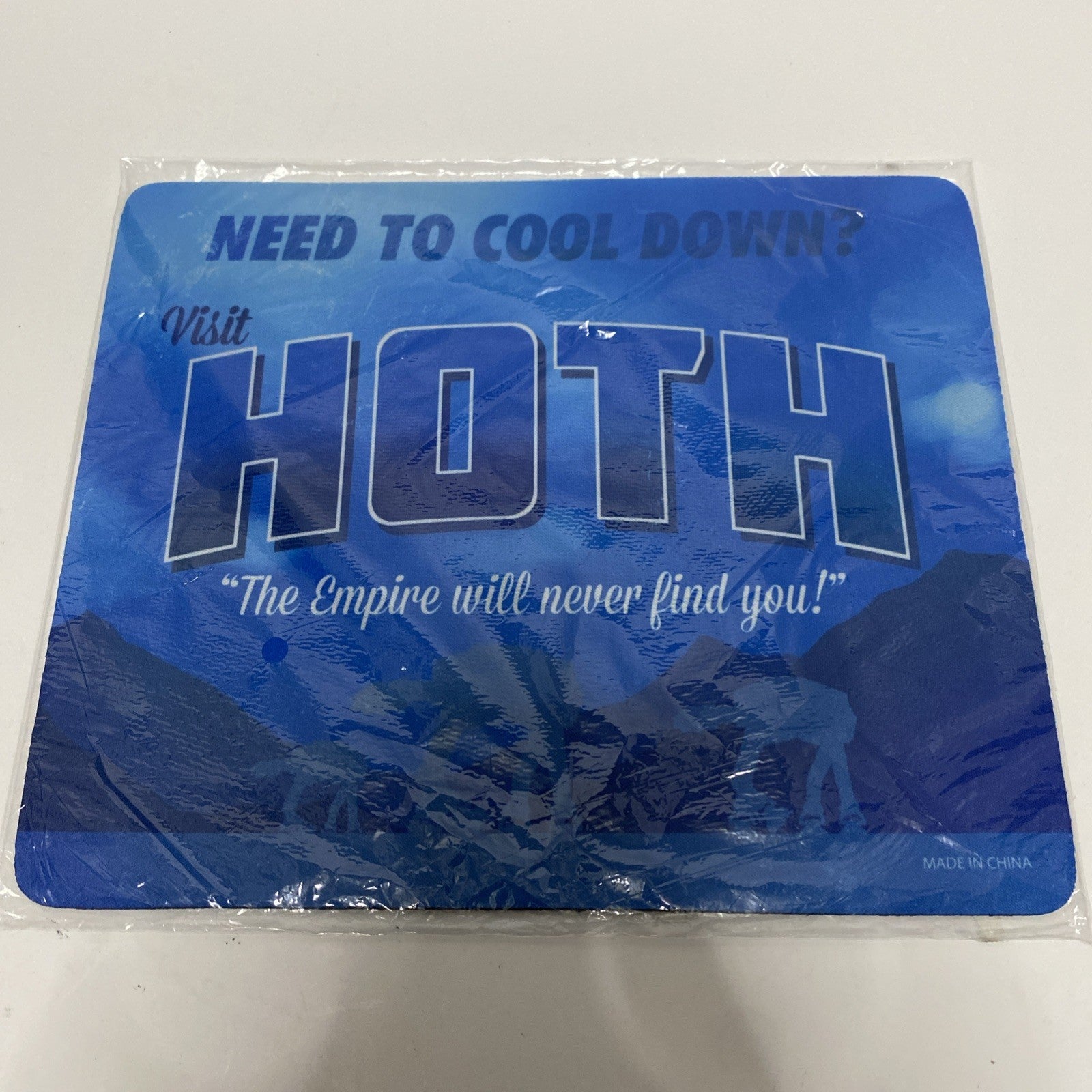 Disney Star Wars Visit Hoth 7” X 9” PC Mouse Pad Blue AT-AT New Sealed