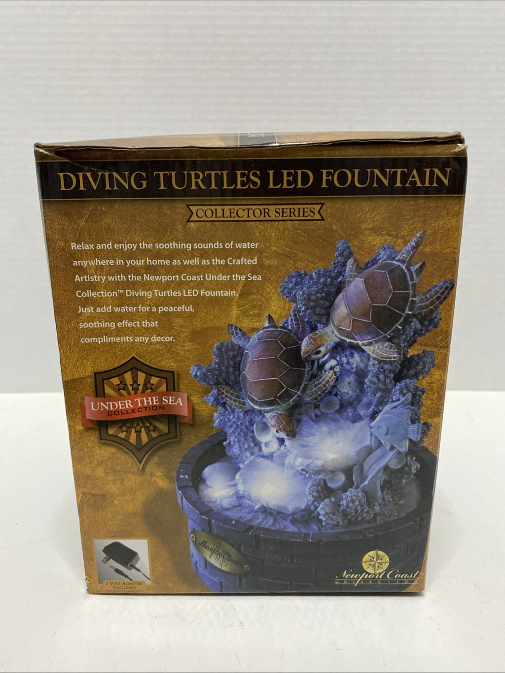Collectors Series Diving Turtles LED Fountain Lighted Turtles Under the Sea