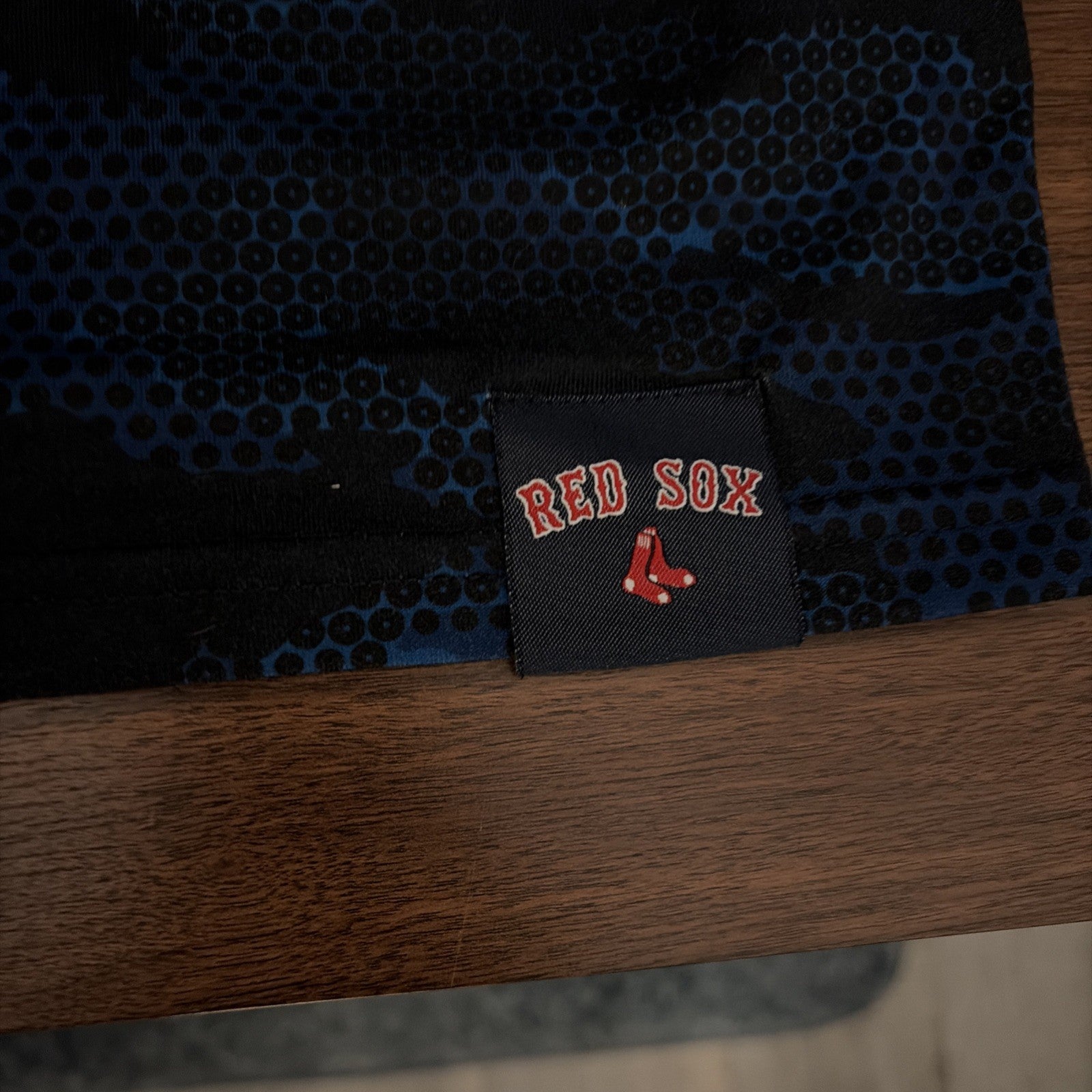 Boston Red Sox MLB Nike Dri-Fit Tee T-Shirt Blue Center Swoosh Size Large L