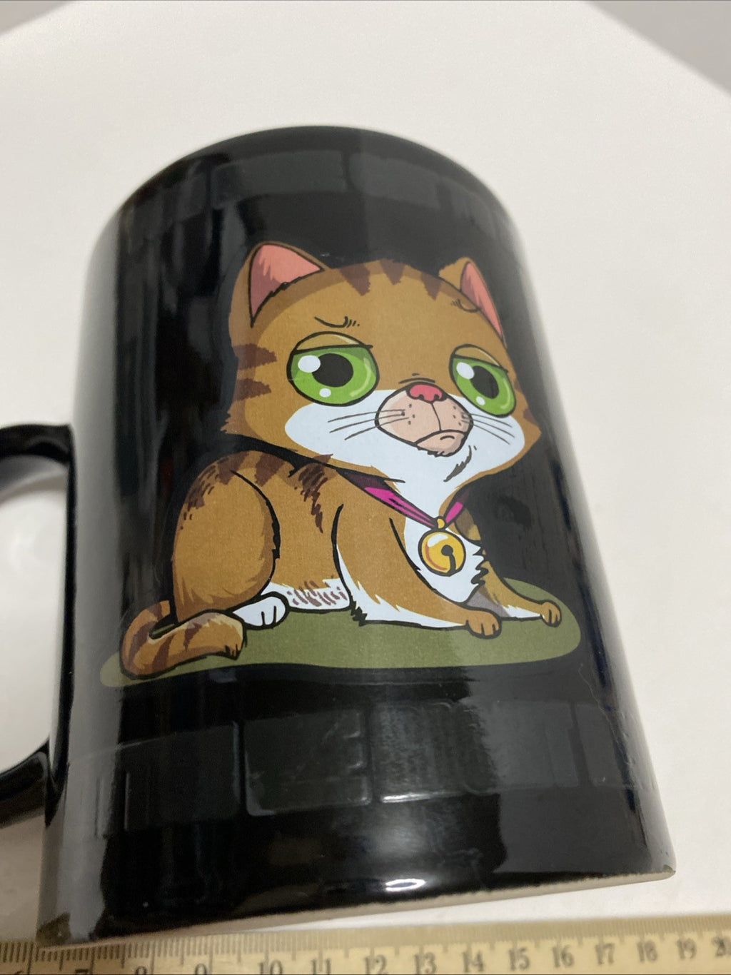 Fun Cat Mug"Party the Pun" Kitten 16oz Coffee Cup Mystery Phrase Bigmouth Inc 
