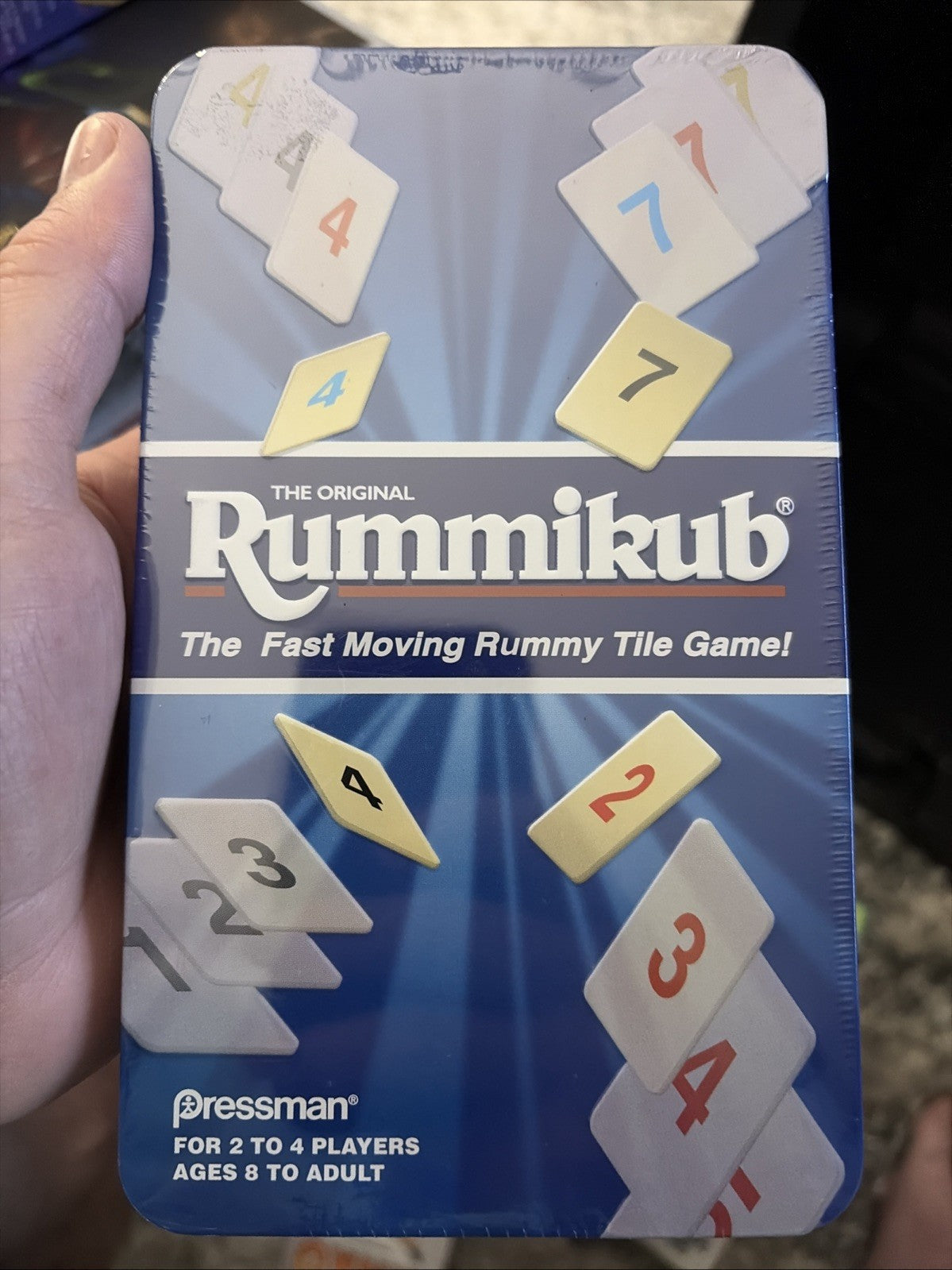 Pressman Rummikub in Travel Tin - The Original Rummy Tile Game 2008 Mini EPT