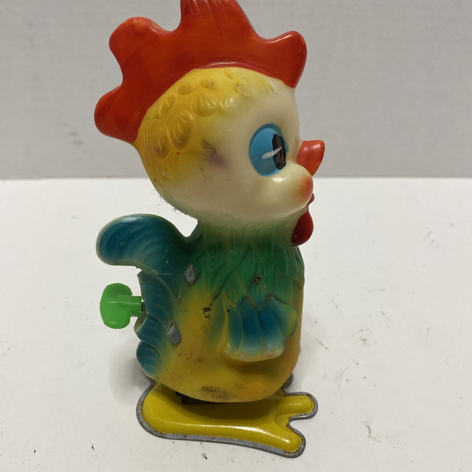 VERY RARE EASTER UNLIMITED, INC MADE IN JAPAN HAND PAINTED TIN TOY CHICKEN!