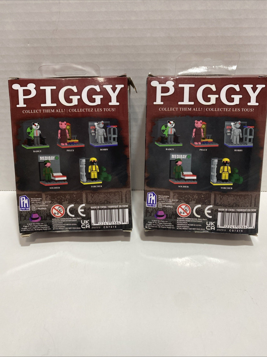 NEW! Roblox Piggy Buildable Set Series 1 * Piggy x2  * 2 Inch Figure LOT