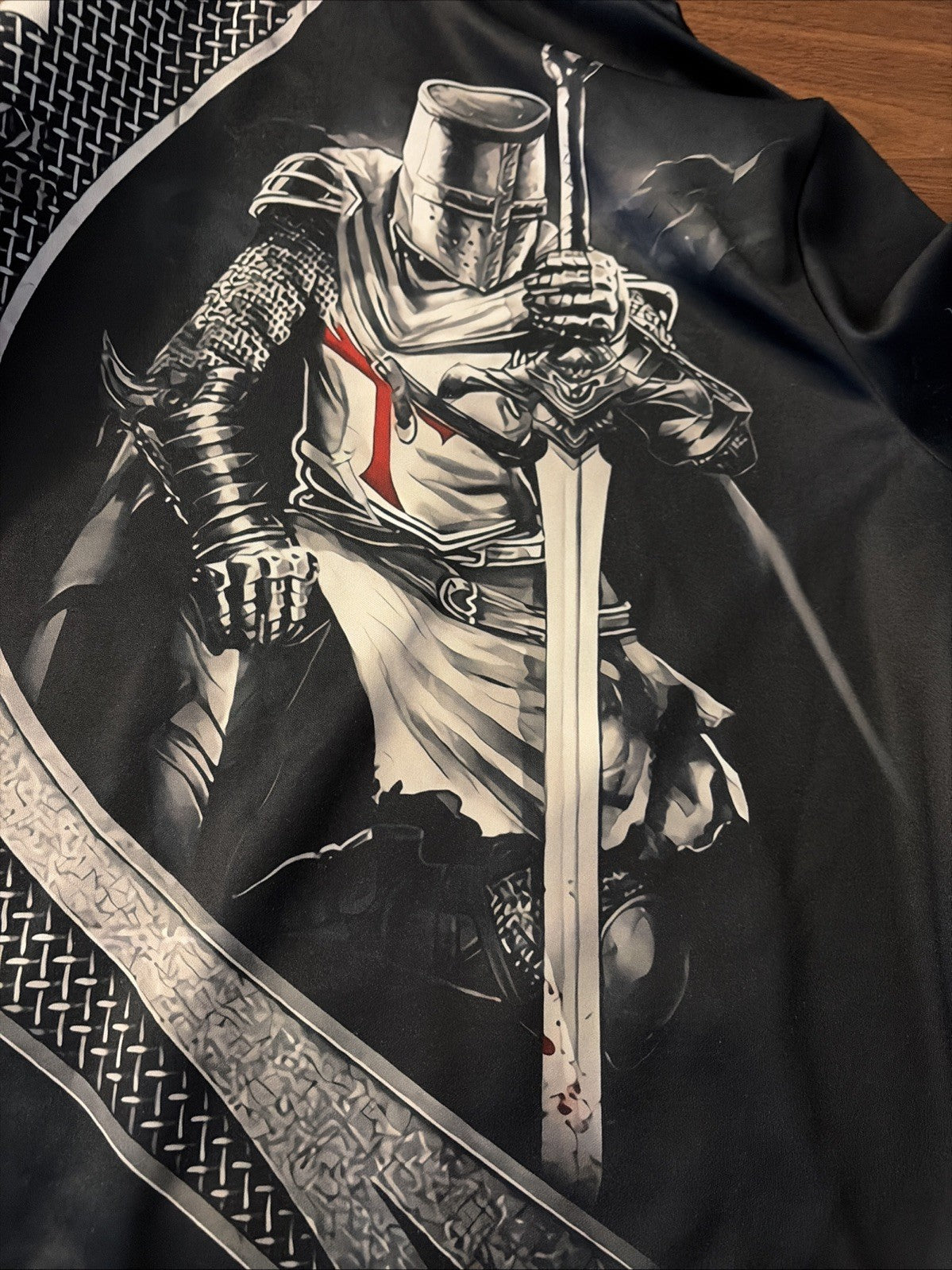 Fashion Printed Knights Templar Men's Hoodie Large