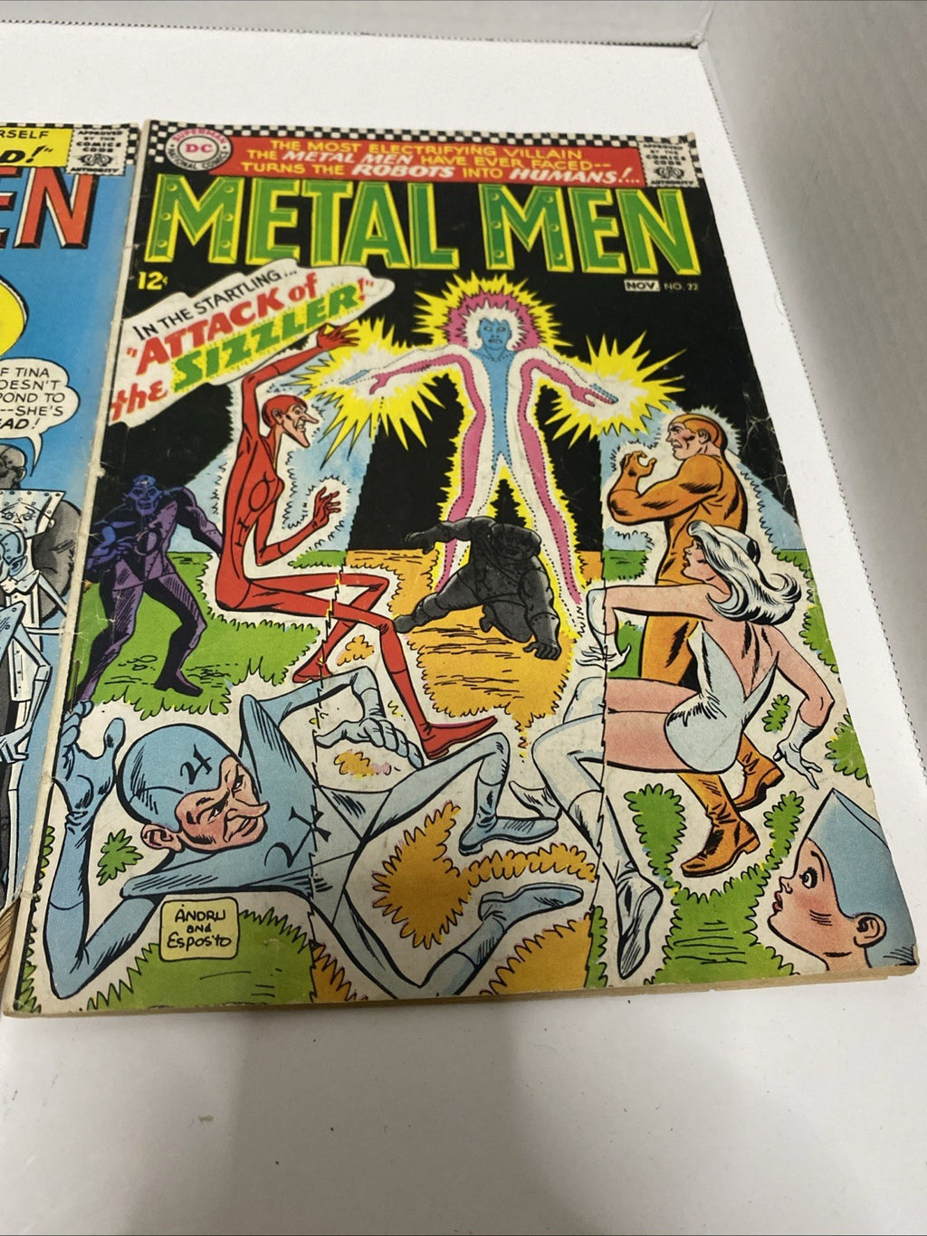 METAL MEN #22 & 23 1967 "RAGE of the LIZARD!" And “Attack Of The Sizzler”