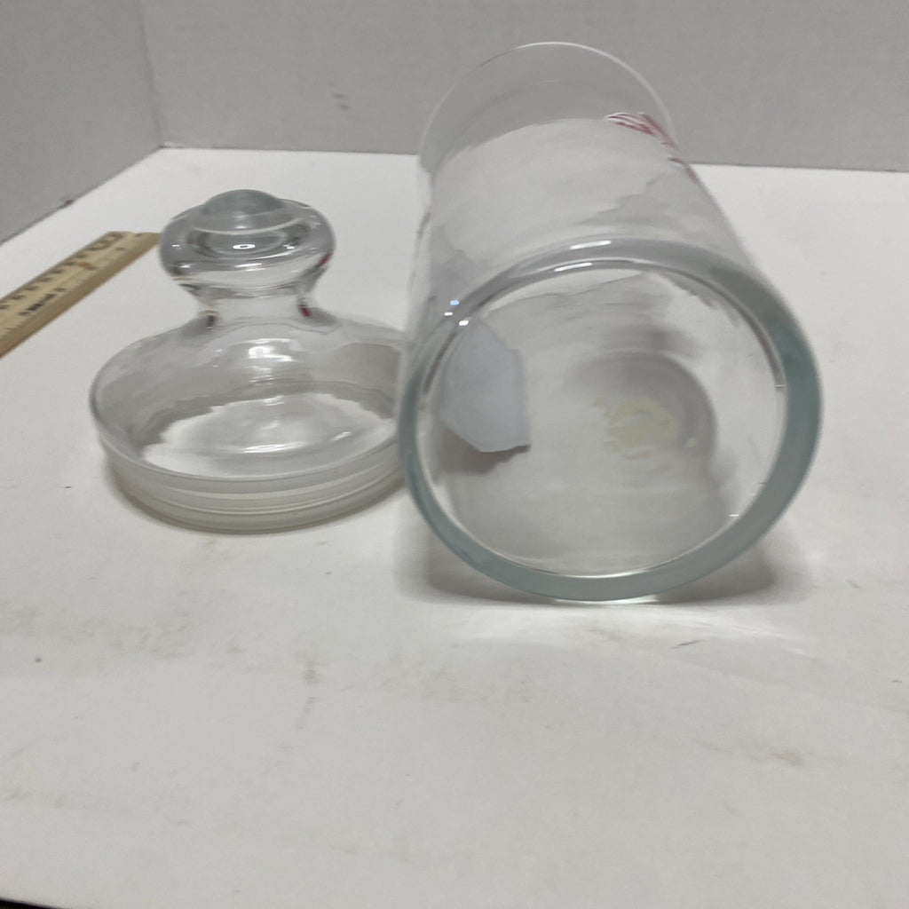 Ohio Buckeyes Clear Glass Canister With Lid