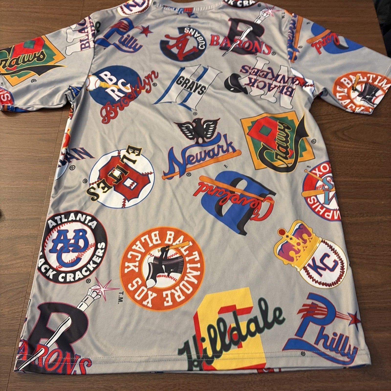 Negro Leagues Baseball Museum Mens S Short Sleeve Shirt All Over Print