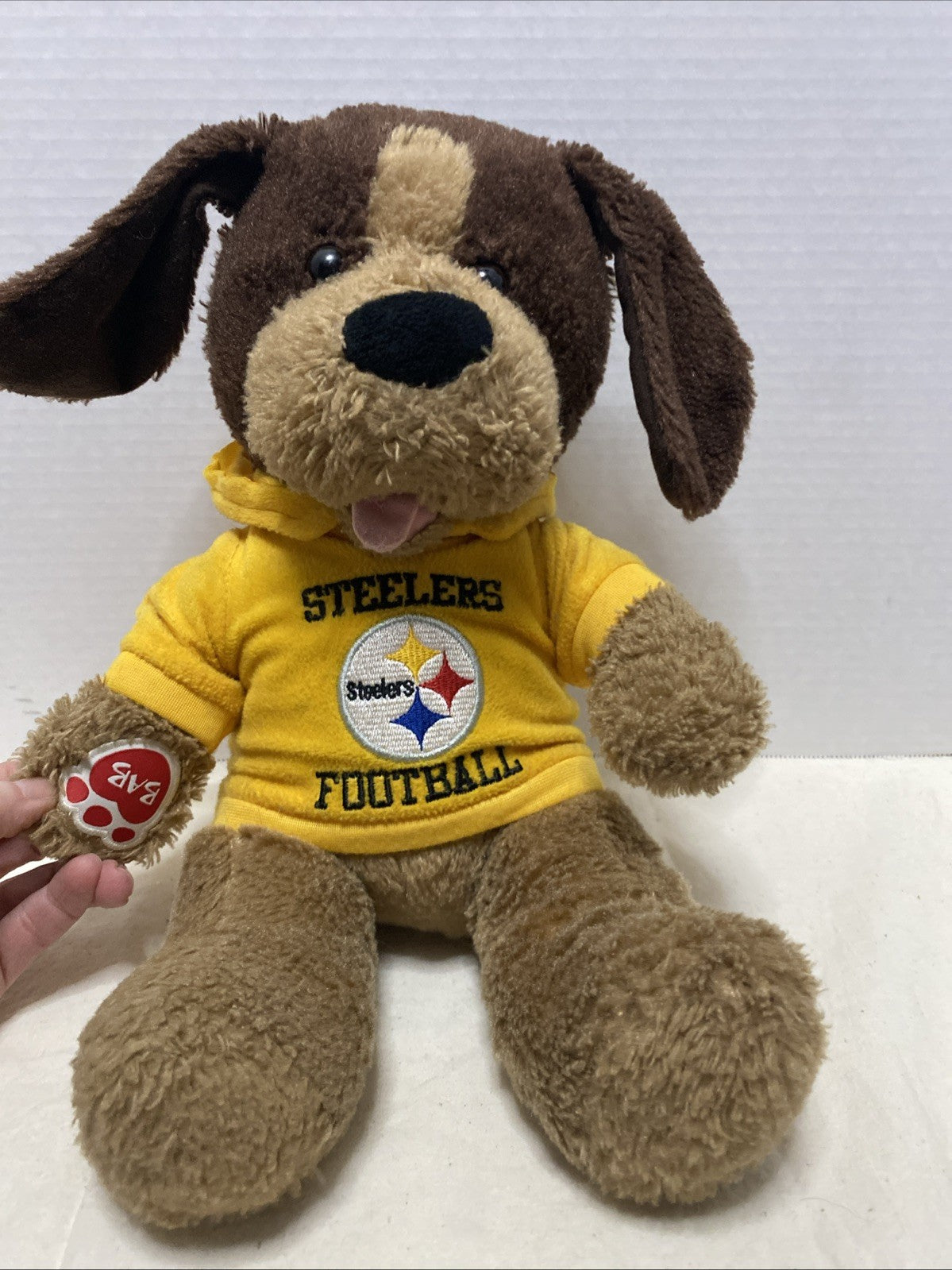 Build A Bear BAB  Puppy Dog In Pittsburgh Steelers Football Tee Shirt