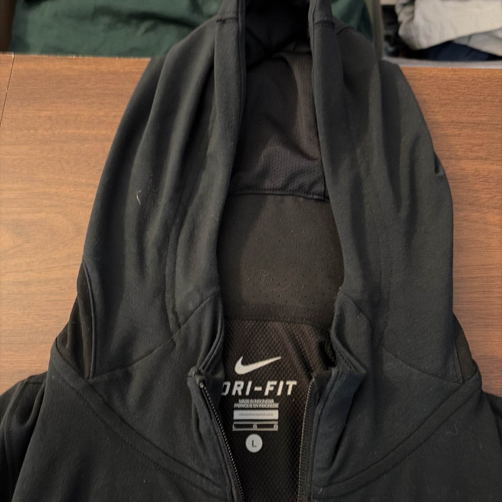 Nike Dri Fit Ohio State full zip black Logo Ng Sleeve Size Large