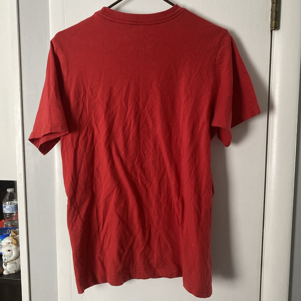 Nike The Swoosh Net Tee Basketball Dri-Fit Crew Neck Red Men Size XL