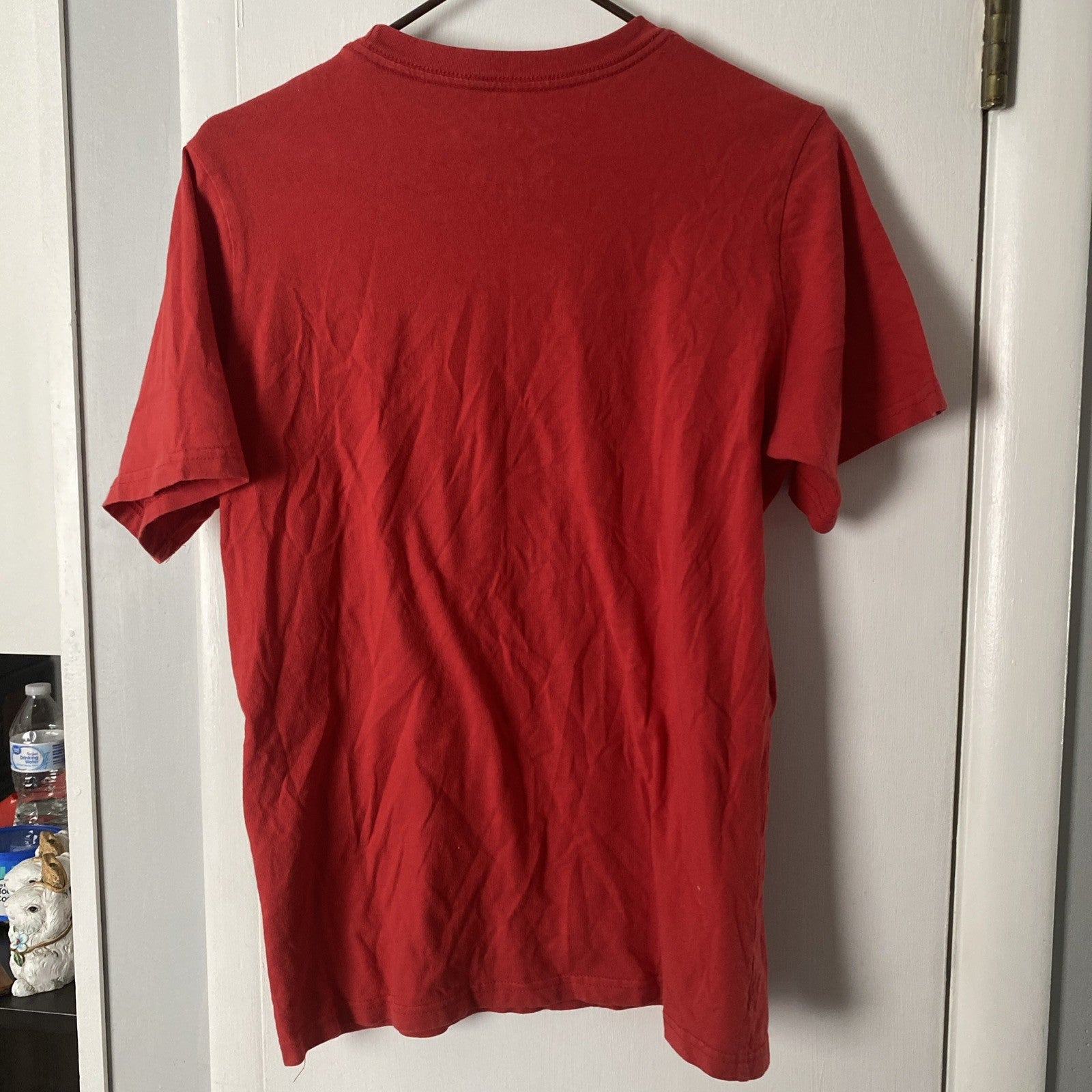 Nike The Swoosh Net Tee Basketball Dri-Fit Crew Neck Red Men Size XL