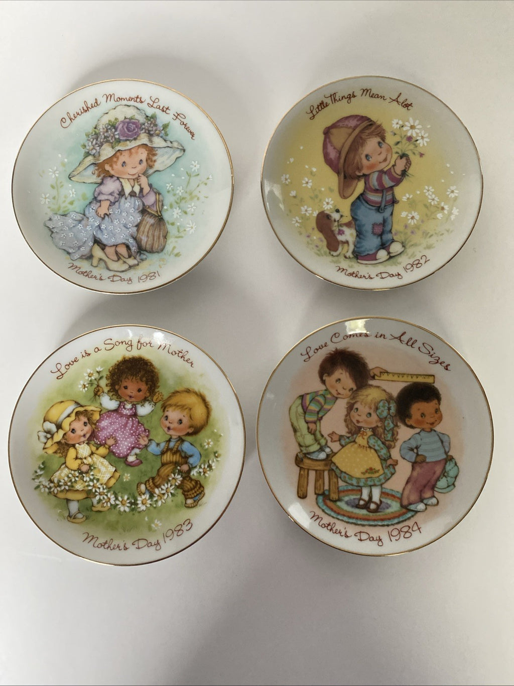 1981-84 Avon Mothers Day Collector Plates 5” Vintage
