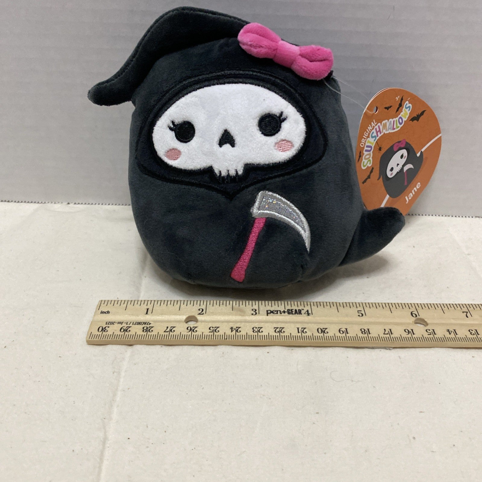 Original Squishmallows Jane the Grim Reaper Halloween 5 Inch Plush New Aw/Tag!