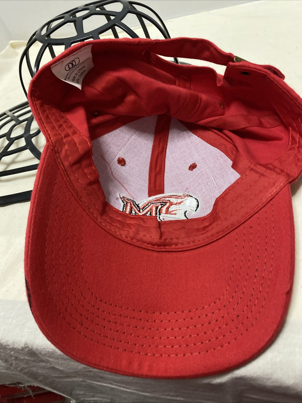 Miami University Ohio RedHawks Love Honor Strapback Adjustable Hat Cap NCAA Red