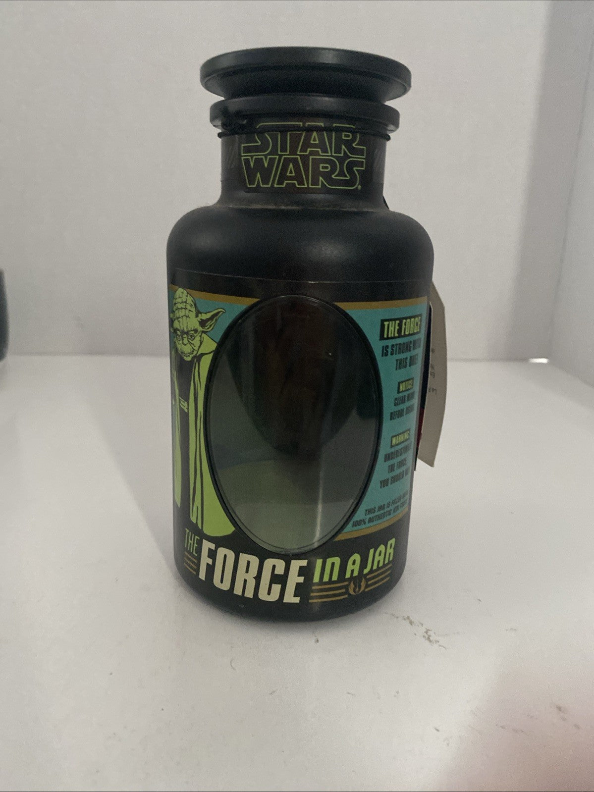 Euc 2015 Hallmark The Force In A Jar Yoda Star Wars Hologram and Sound Works 