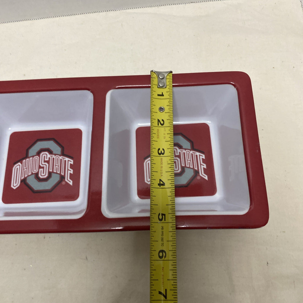 Ohio State 3 Section Divided Tray