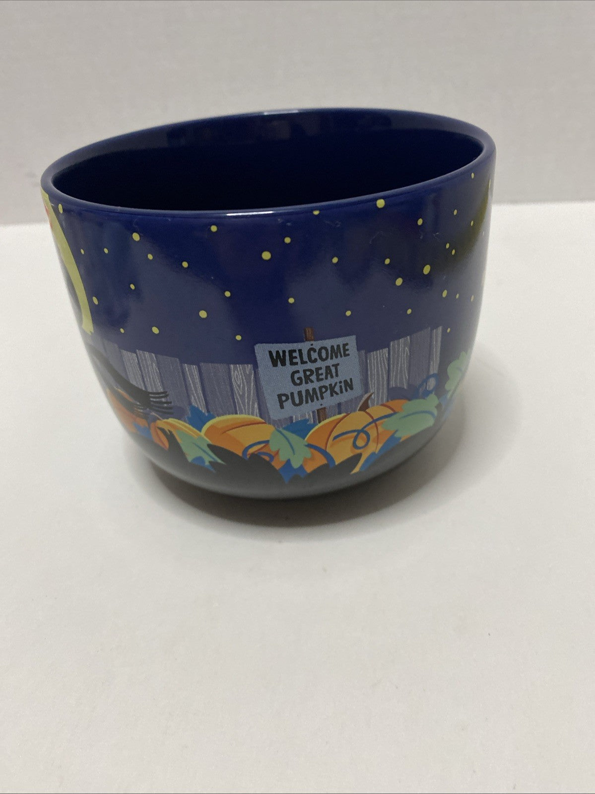 RARE Hallmark 2021 Peanuts-Welcome Great Pumpkin-Snoopy Halloween BIG Coffee Cup