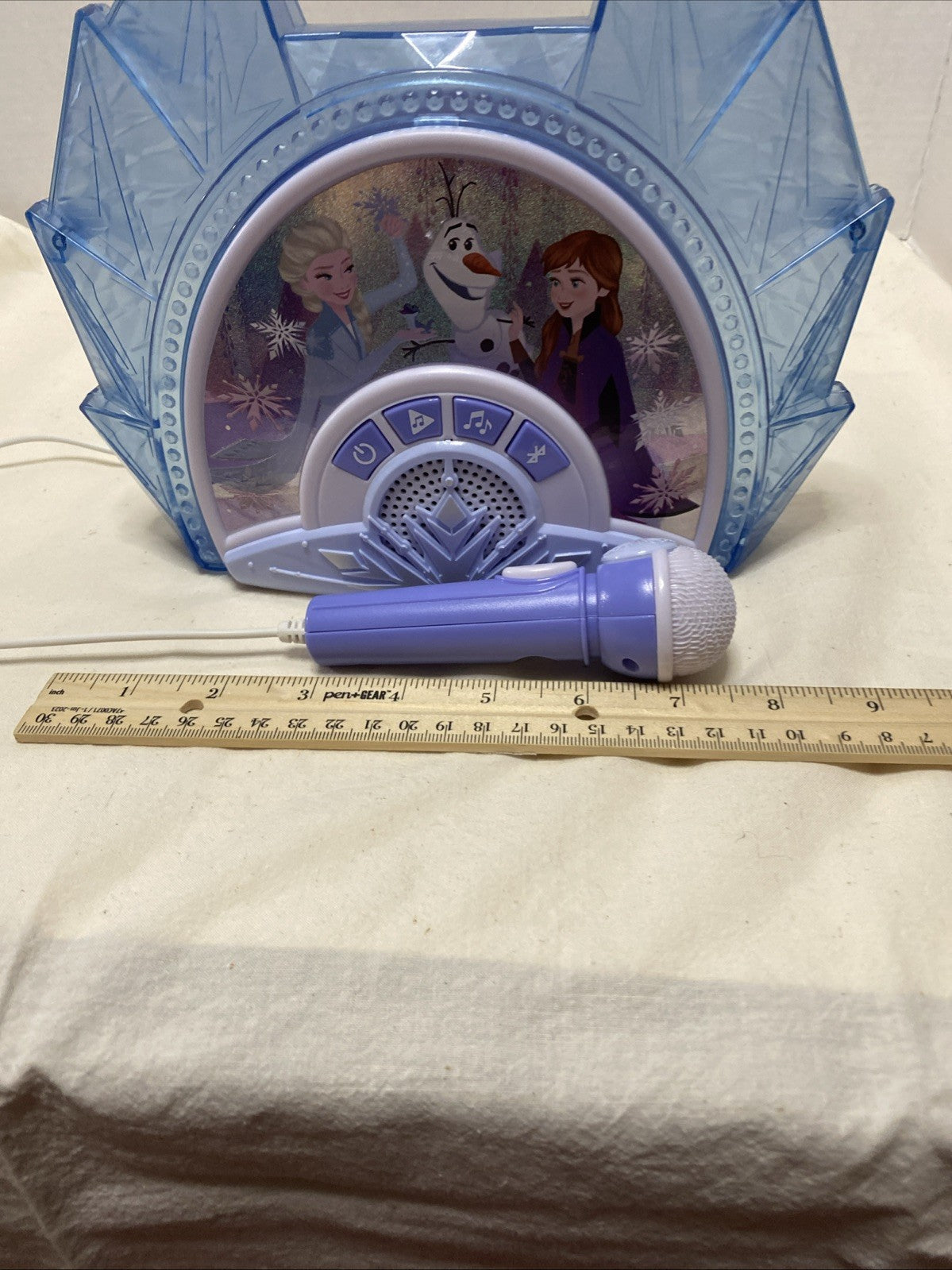Disney Frozen 2 Portable Karaoke BT Sing Along MP3 Microphone Working Tested