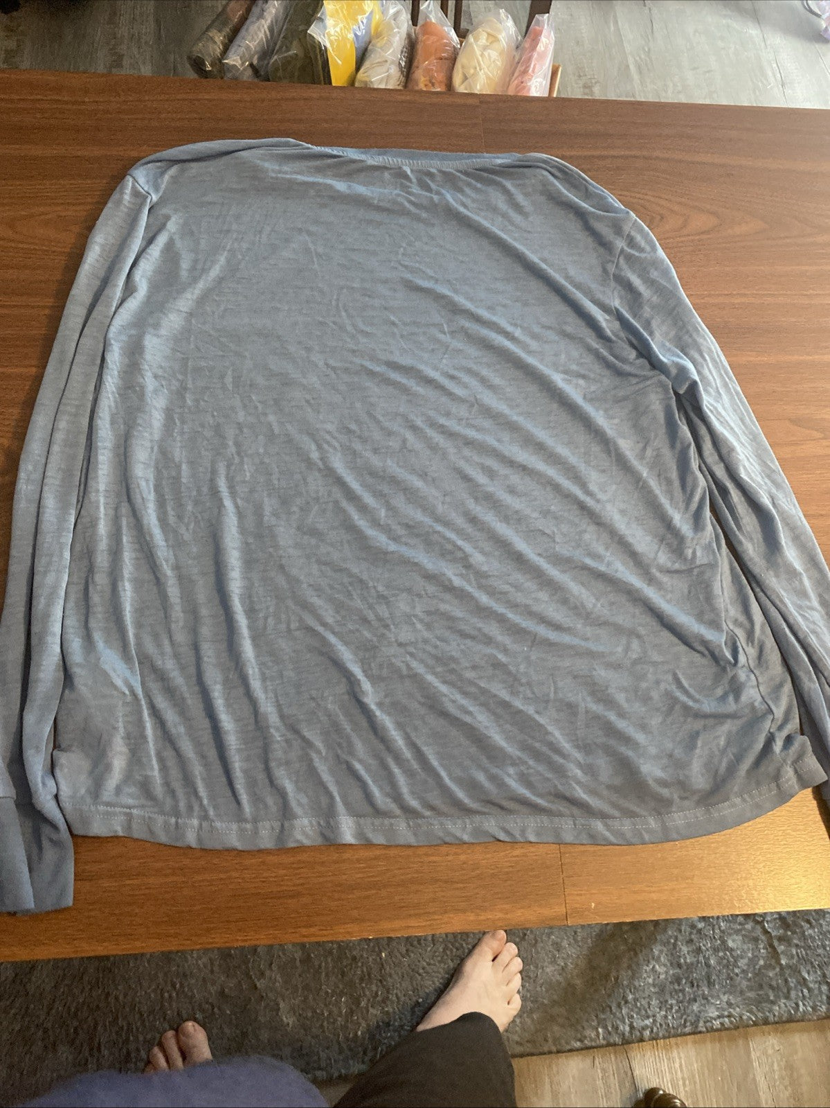 Disney Parks Love Stitch Long Sleeve T-Shirt Blue Size 3XL