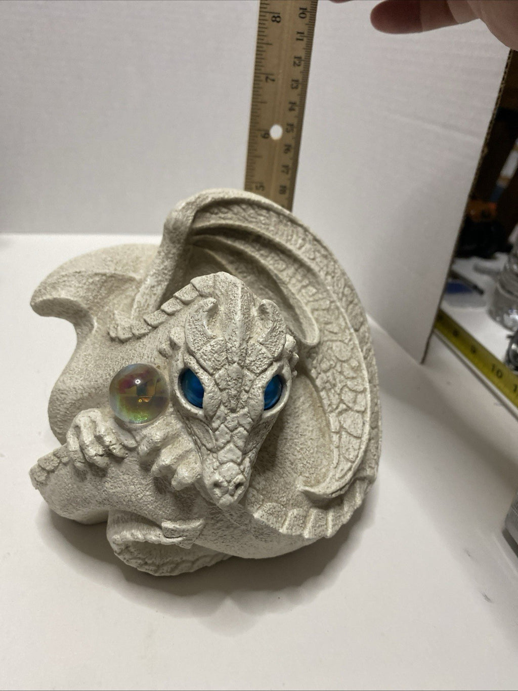 Windstone Editions Pena Dragon Candle Lamp 1999 White D&D Magic Castle