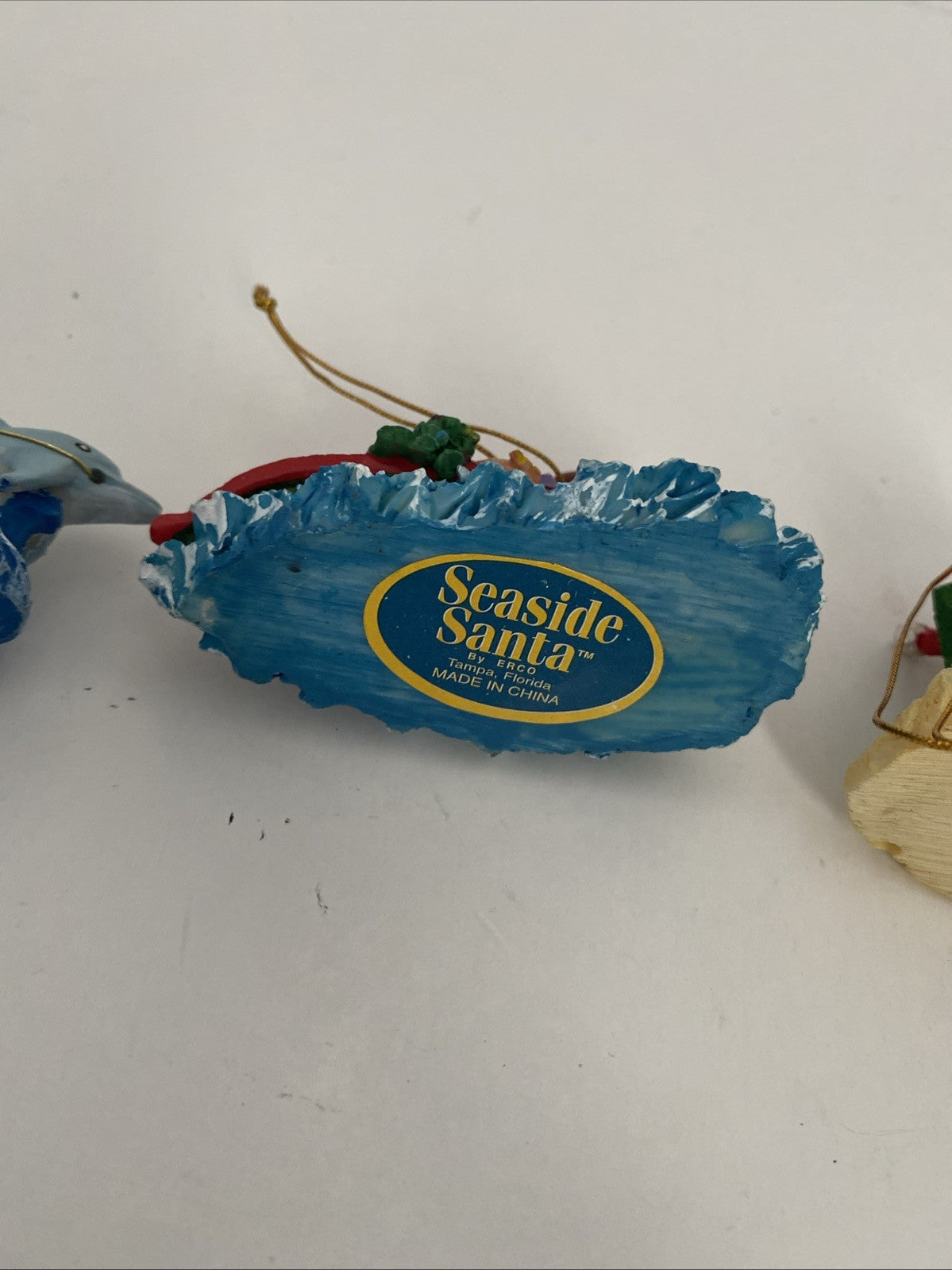 Seaside Santa ornaments Christmas tree decorations