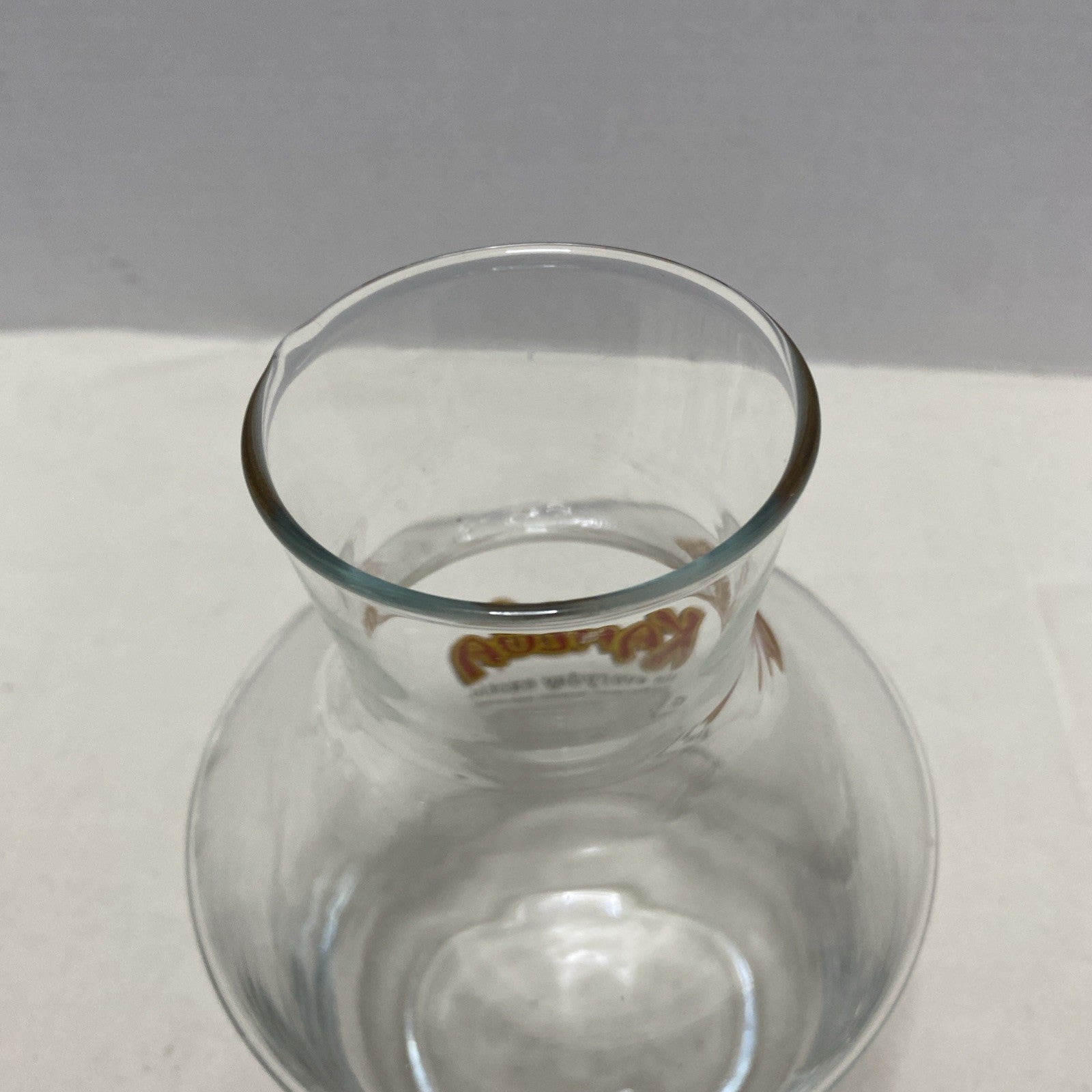 Kahlua glass decanter pitcher coffee rum liqueur decanter