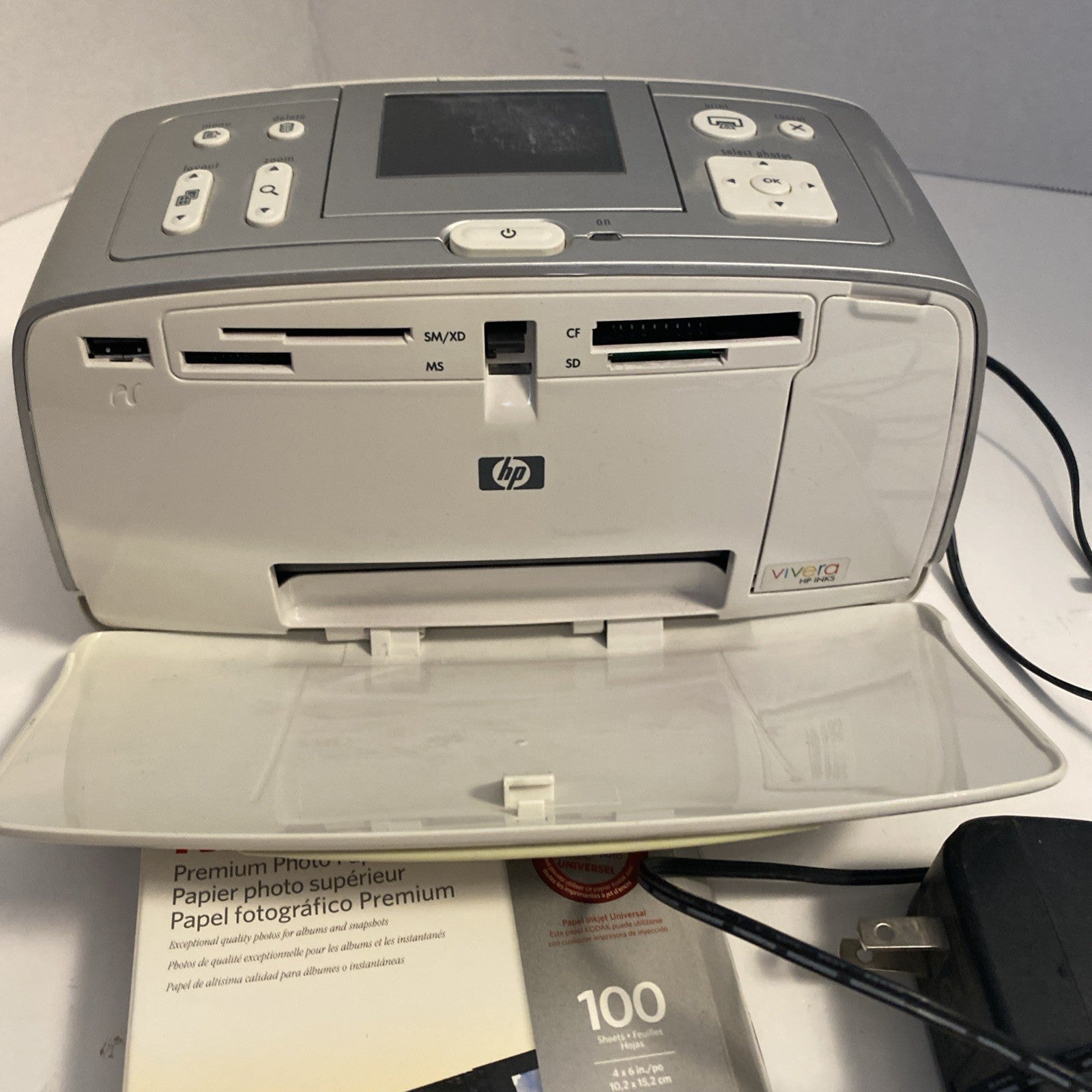 HP Photosmart 385 Q6387L Digital Photo Inkjet Printer Sold As Is For Parts