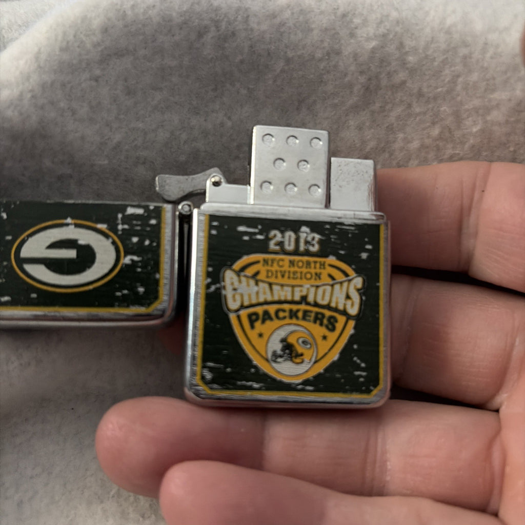 Zippo Lighter Nfl Green Bay Packers 2013 Nfc North Division Champions Used