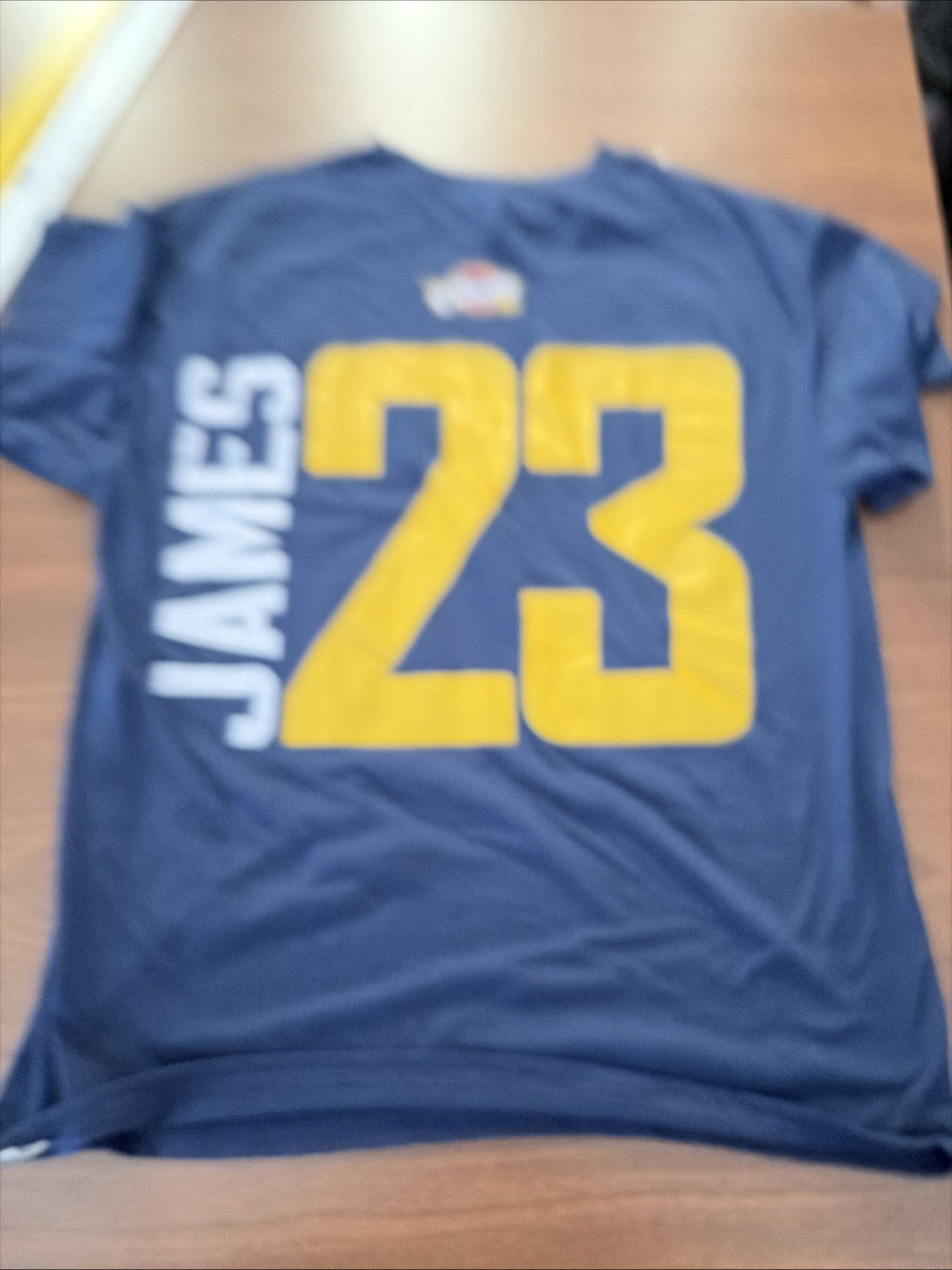 Majestic Cleveland Cavalier Youth Large Short Sleeved T-Shirt Blue 23 James