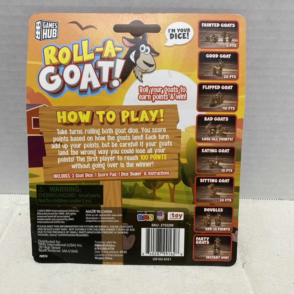 Roll-A-Goat! Dice Game - NEW/Sealed
