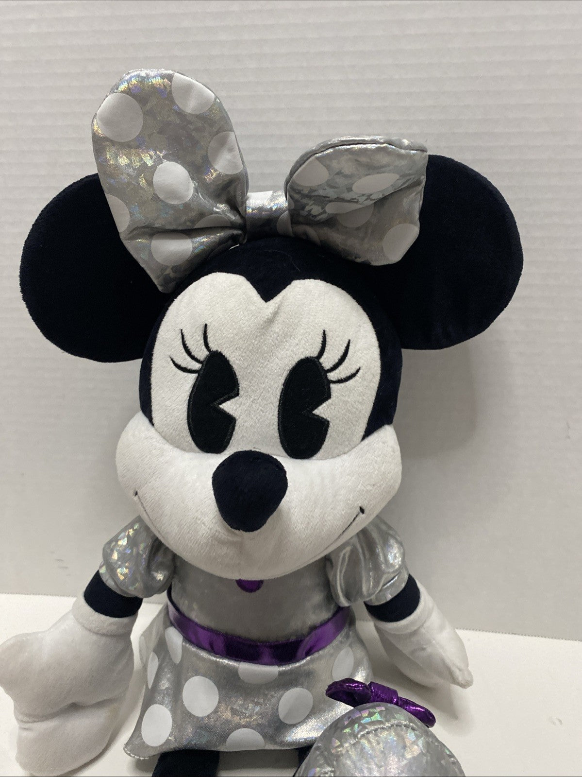 Disney Minnie Mouse 19” Plush 100th Platinum Anniversary Years of Wonder