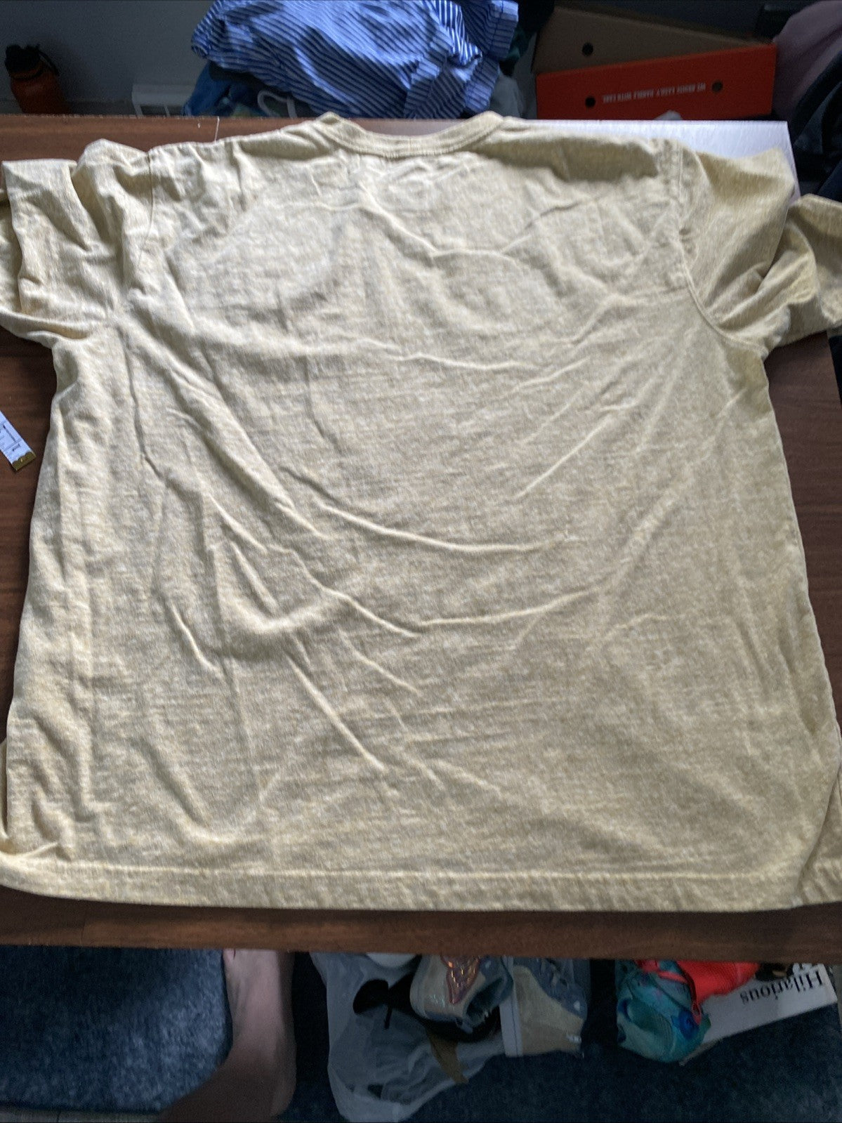 Carhartt Original Fit Mens Yellow T-Shirt Short Sleeve Size XL Free Shipping