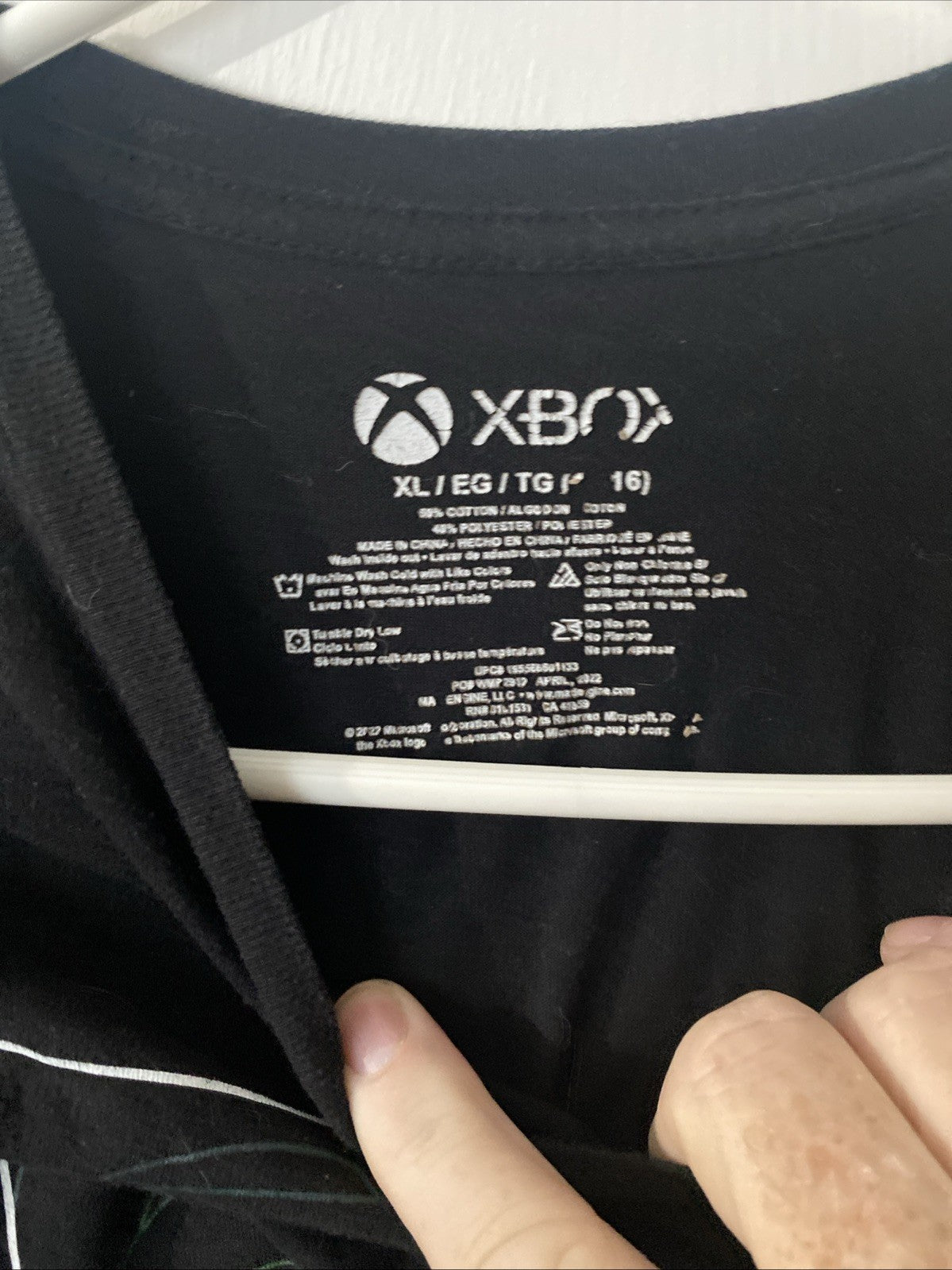 Xbox Shirt Boys XL (14-16) Black Controller Graphic Tee Short Sleeve BX13