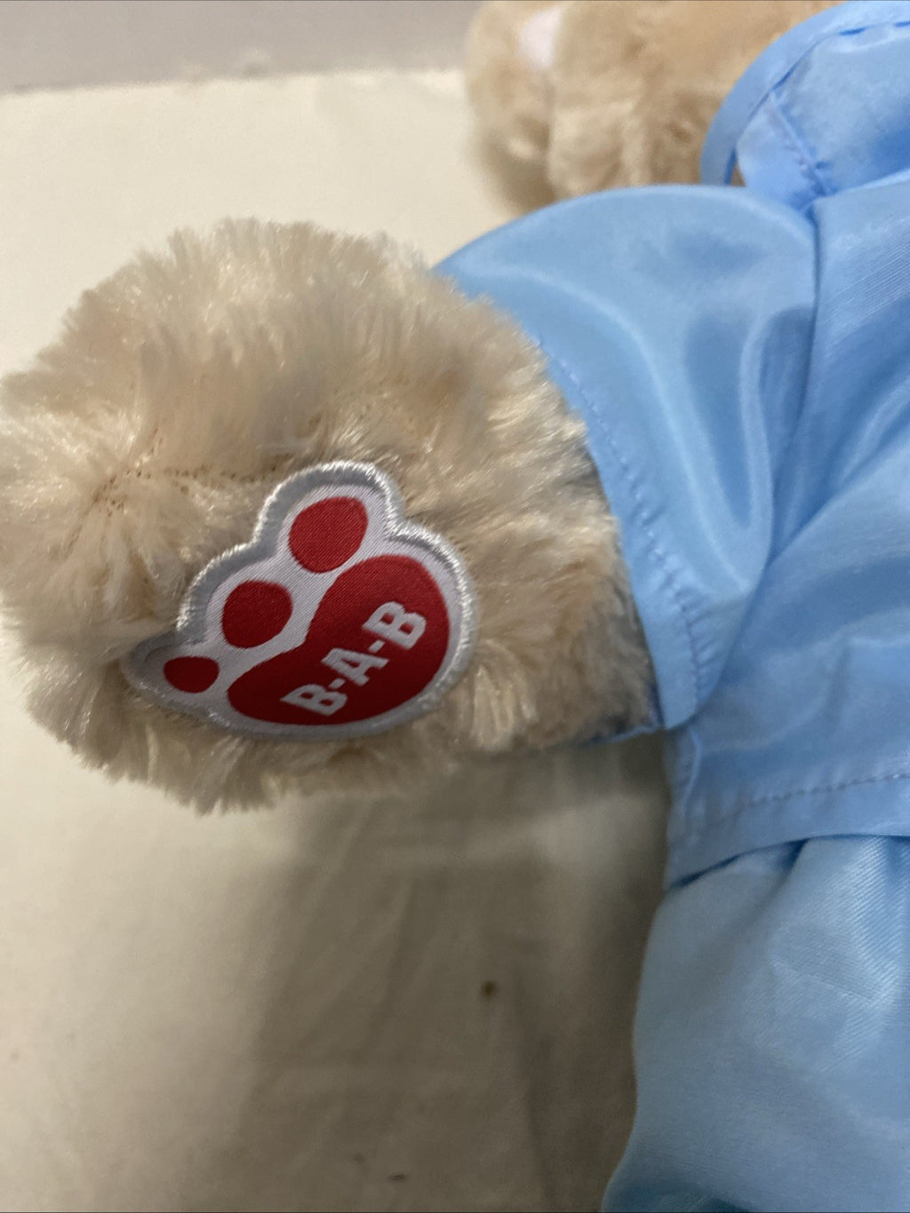 Build-A-Bear 17” Doctor Nurse Light Blue Scrubs Blonde Teddy Bear CLEAN