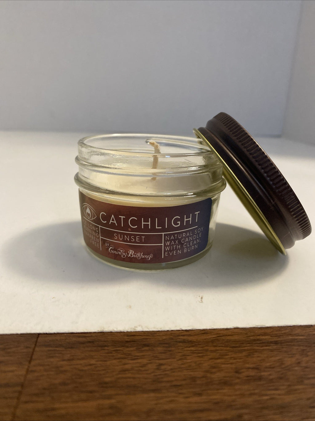Country bathhouse catch light candle sunset scent Natural Soy Wax Candle
